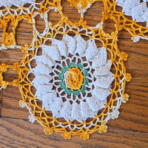 23" Crocheted Doily - Picture 2 of 4